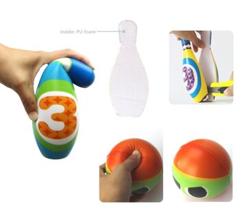 Ensemble de jouets de bowling doux pour enfants 4