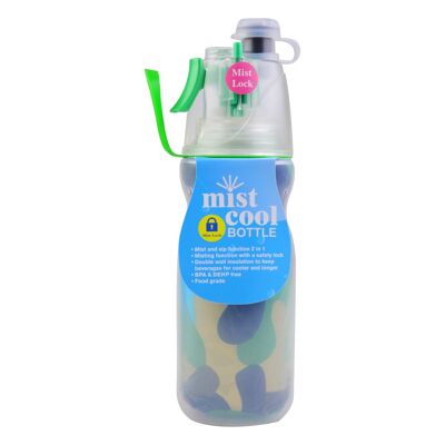Botella de spray Mist Lock Green Camo 470ML
