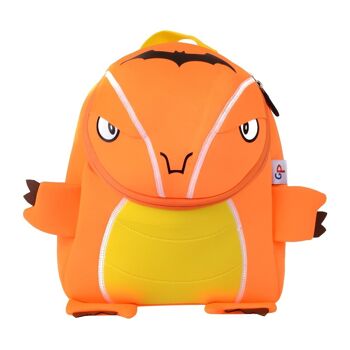 Sac à dos dinosaure orange 1