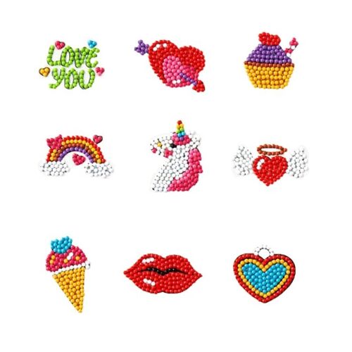 Diamond Painting Sticker DIY Kit - Cute Icons