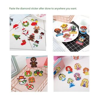 Kit de bricolage d'autocollant de peinture au diamant - Animal mignon 3