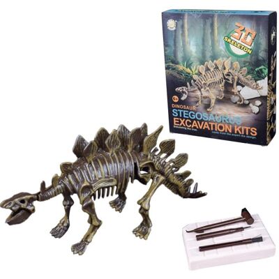 Kit de excavación de dinosaurios Dig it Out - Stegosauros