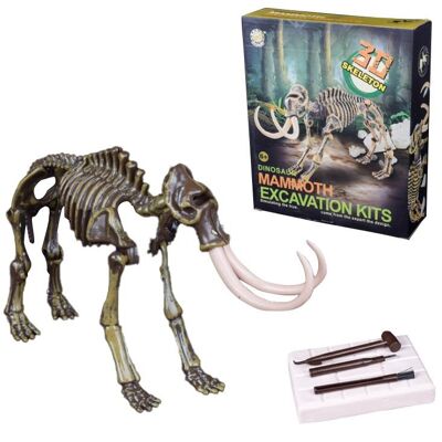 Kit d'excavation de dinosaures Dig it Out - Mammouth