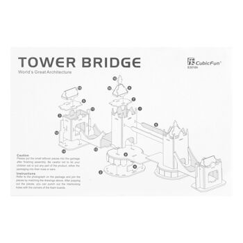 Puzzle 3D Tower Bridge 32pcs 3