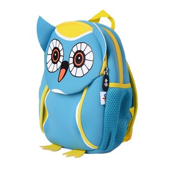 Sac à dos hibou bleu 2