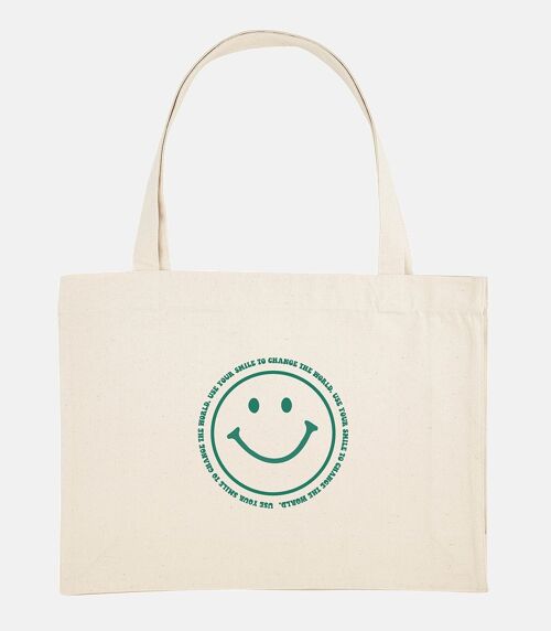 Tote bag smile algodón reciclado