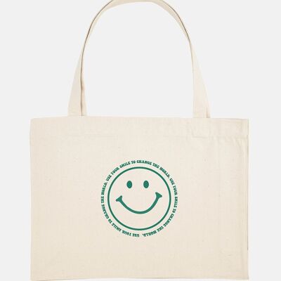 Tote bag smile algodón reciclado