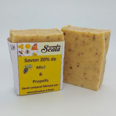 Honey and propolis soap