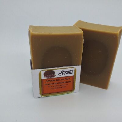 Natural coffee soap