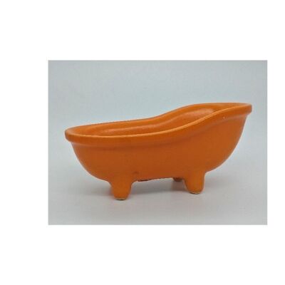Orange bathtub