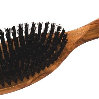 Brosse à cheveux en bois d'olivier