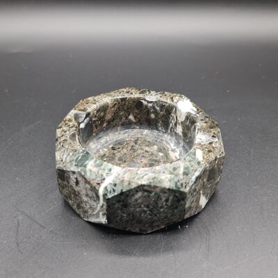 Onyx/Marble/Fossil Ashtrays - Black Marble