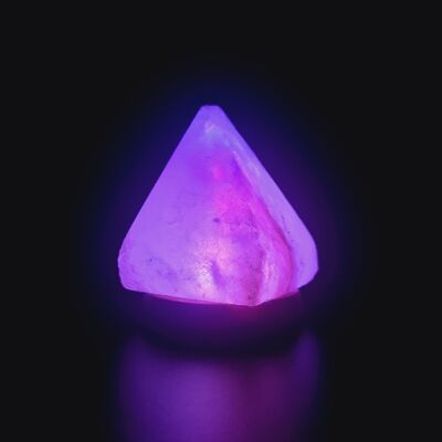 Himalayan Salt Colour Changing USB Lamps - Pyramid