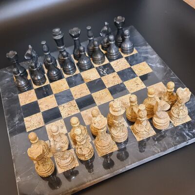 Handmade Marble Chess Set 15''