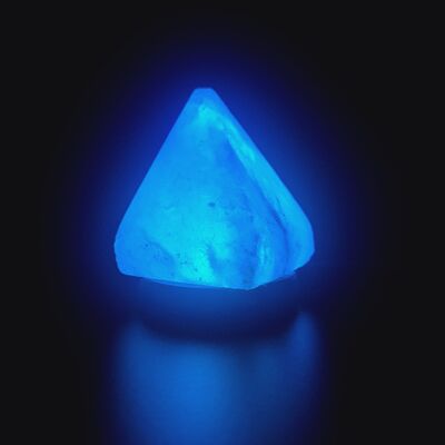 Himalayan Salt Colour Changing USB Lamp - Pyramid