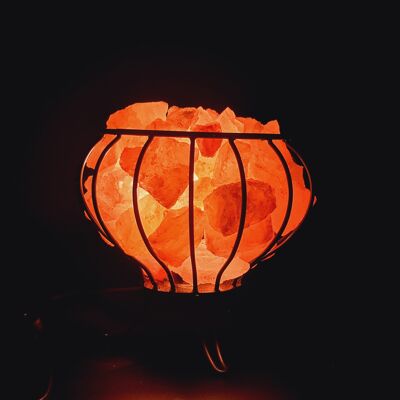 Himalayan Salt Lamp - Round Basket