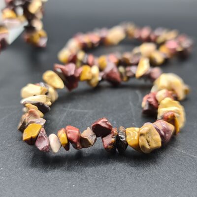 Mookaite Chip bracelet, Mookaite crystal Bead Bracelet, Natural Mookaite Healing Balancing Energy Bracelet, Gemstone Bracelet, Crystal Jewellery