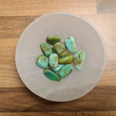 Opal Green Tumble Stones, Opal Tumbled Stones, Blue Opal Crystals, Opal Pocket Stones, Healing Crystals, Meditation Stones, Opal Gemstones - 1x
