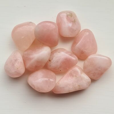 Rose Quartz Tumbled Stones, Rose Quartz Crystals, Polished Rose Quartz Tumblestones, Quartz Pocket Stone, Healing Crystal, Gemstone, Gift - 1x