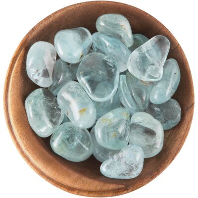 Blue Topaz Tumbled Stones, Blue Topaz Tumblestones, Blue Topaz Crystal, Blue Topaz Mineral Crystals, Blue Topaz Gemstone - 5x