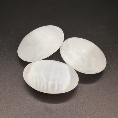 3'' Selenite Palm Stones - 3x