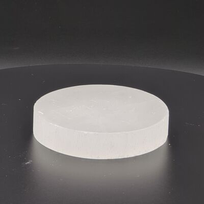 Selenite charging round disk - Multiple sizes - 7 cm