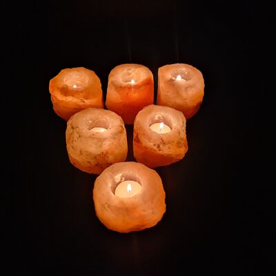 Himalayan Tea Light Holder - Natural - Set of 6