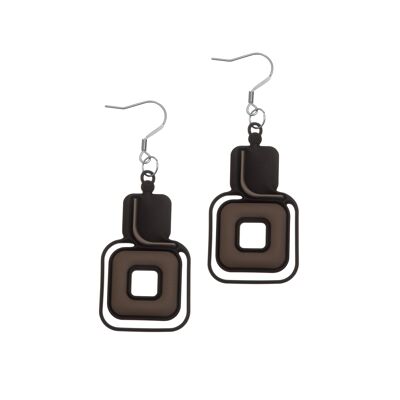 Pythagoras Gray Earrings