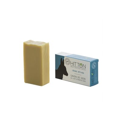 Savon au lait d'ânesse bio - Cèdre / Vétiver