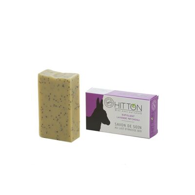 Exfoliating soap with organic donkey milk - Lavender / Patchouli