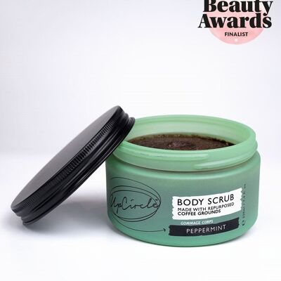 Eco Friendly Peppermint Body Scrub with Coffee + Shea Butter