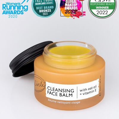 Natural Cleansing Balm Makeup Remover with Oat Oil + Vitamin E