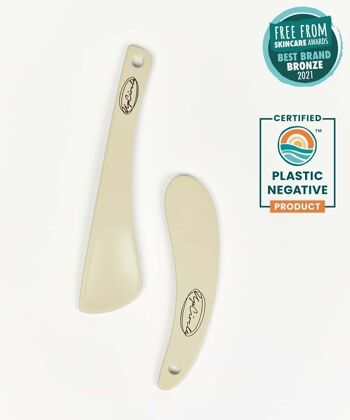 Zéro Déchet, Durable + Réutilisable - 2 Spatules Cosmétiques 1