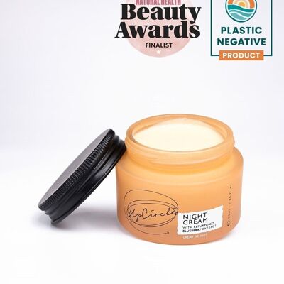 Crema notte all'acido ialuronico + niacinamide con proprietà antietà