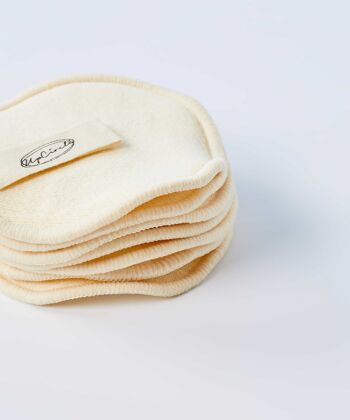 Tampons de maquillage de luxe en bambou et coton réutilisables, sans plastique 2
