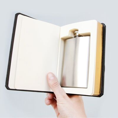 Flask In A Book Einfach Schwarz