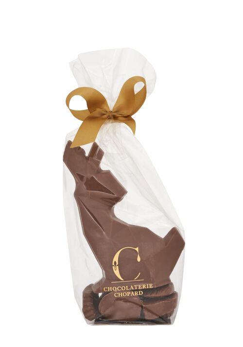 Sachet Paques Lapin Petit Modèle au Chocolat au Lait de 100 g