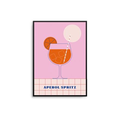 Aperol Spritz Cocktail Art Print