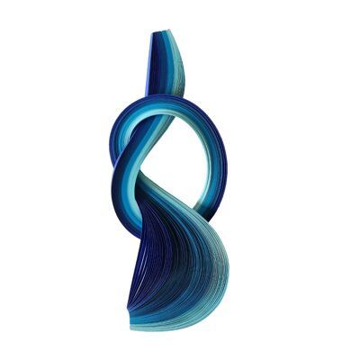 Tiras Quilling azul 4 mm/ 50 cm 100 uds.