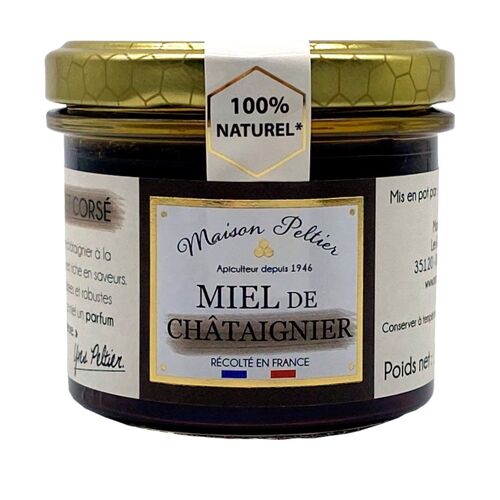 Maison Peltier Miel de châtaignier de france 135 gr