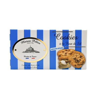 Maison Peltier Schokoladen-Salzblumen-Kekse, Karton 40 gr