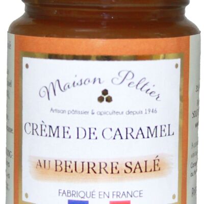 Maison Peltier Tarro de cristal de crema de caramelo y miel 120 gr