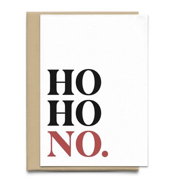 Ho Ho aucune carte de Noël drôle 3