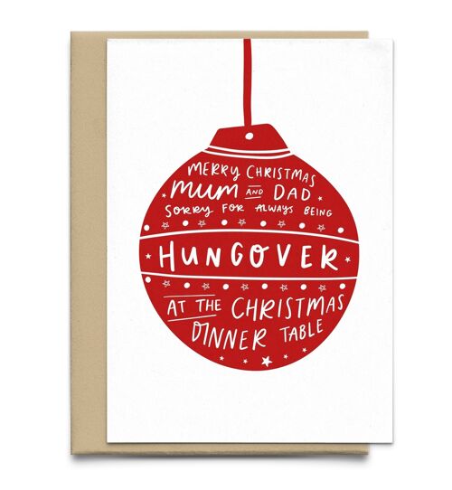 Funny Christmas Card for Mum and Dad