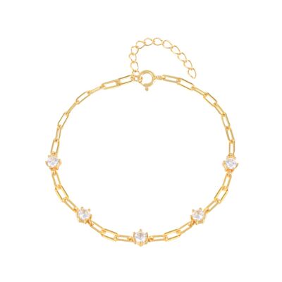 Crystal Link Chain Bracelet