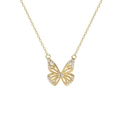 Collier Papillon Or