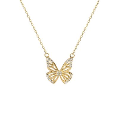Gold-Schmetterlings-Halskette