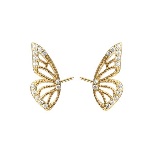 Gold Butterfly Earrings