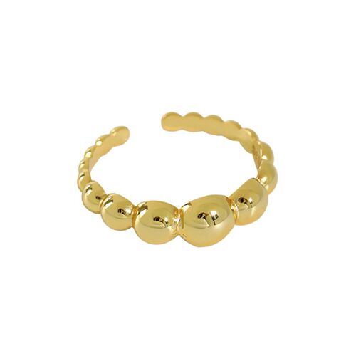 Gold Beaded Ring Emilia