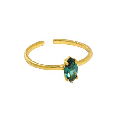 Green Crystal Ring Milana